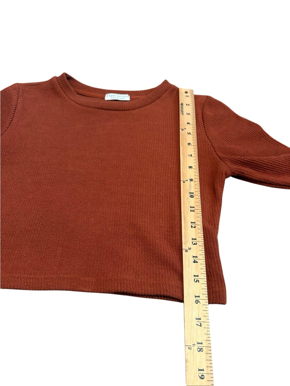 Paper Crane Rust Color Ribbed Midi Sweater Set. Size Medium. Great Condition!! - Picture 12 of 16
